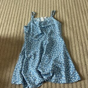 XXS Floral Blue Womens Dress From SHEIN